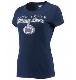 Women's Navy and Gray Penn State Nittany Lions Lodge T-shirt and Flannel Pants Sleep Set Navy, Gray $34.19 Pajama