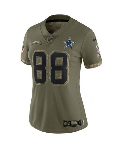 Women's CeeDee Lamb Olive CeeDee Lamb 2022 Salute To Service Limited Jersey Olive $72.52 Jersey