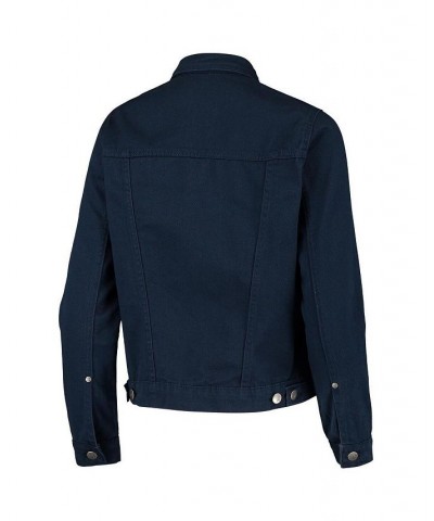 Women's Navy New York Yankees Flare Full-Button Jacket Navy $37.40 Jackets