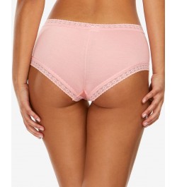 Women's Dream Lace-Trim Boyshort Underwear Pink $13.70 Panty