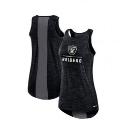 Women's Black Las Vegas Raiders High Neck Performance Tank Top Black $25.99 Tops