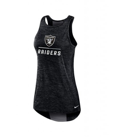 Women's Black Las Vegas Raiders High Neck Performance Tank Top Black $25.99 Tops