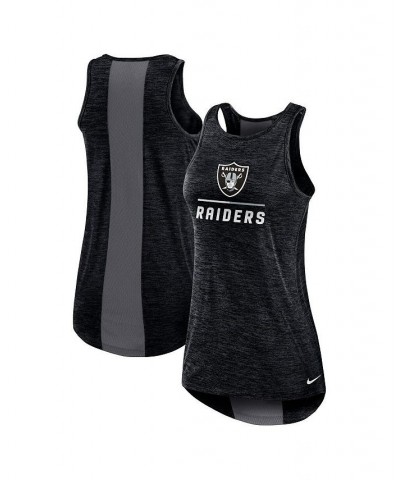 Women's Black Las Vegas Raiders High Neck Performance Tank Top Black $25.99 Tops