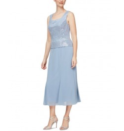 Women's Sequin-Detail Cocktail Dress and Jacket Hydrangea $87.02 Dresses