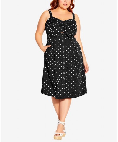 Plus Size Tie Bodice Button Down Dress Sweet Spot $56.76 Dresses