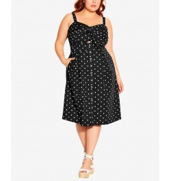 Plus Size Tie Bodice Button Down Dress Sweet Spot $56.76 Dresses