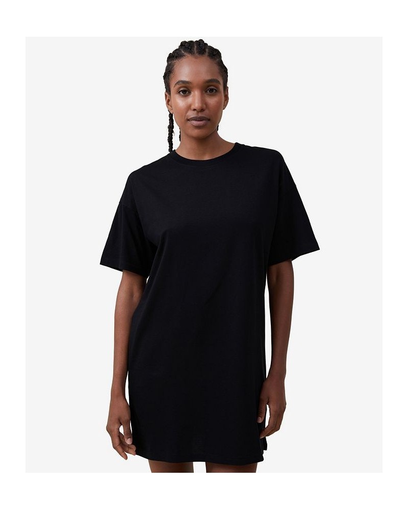 Women's The 91 Classic T-shirt Dress Black $20.00 Dresses