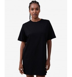 Women's The 91 Classic T-shirt Dress Black $20.00 Dresses