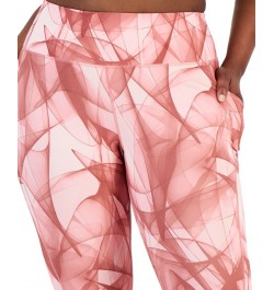 Plus Size Swirling Smoke Printed 7/8-Leggings Swirling/lip Gloss $13.50 Pants