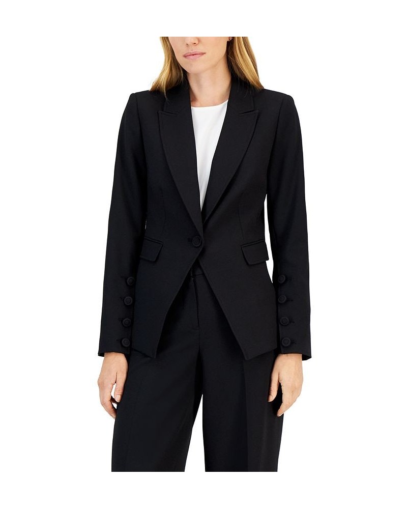 One-Button Blazer Black $72.67 Jackets