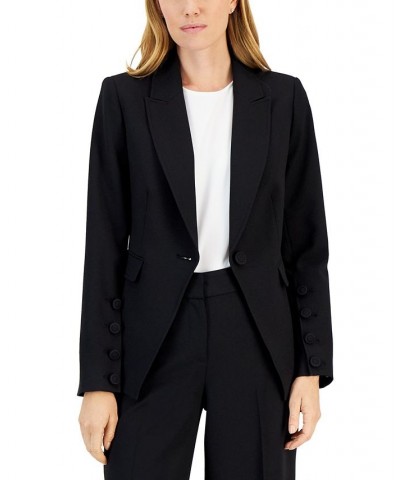 One-Button Blazer Black $72.67 Jackets