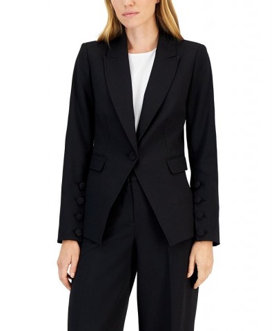 One-Button Blazer Black $72.67 Jackets