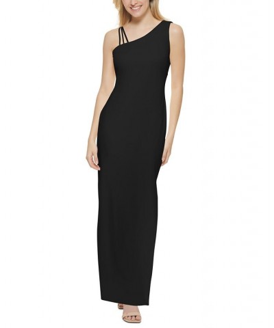 One-Shoulder Gown Black $79.42 Dresses