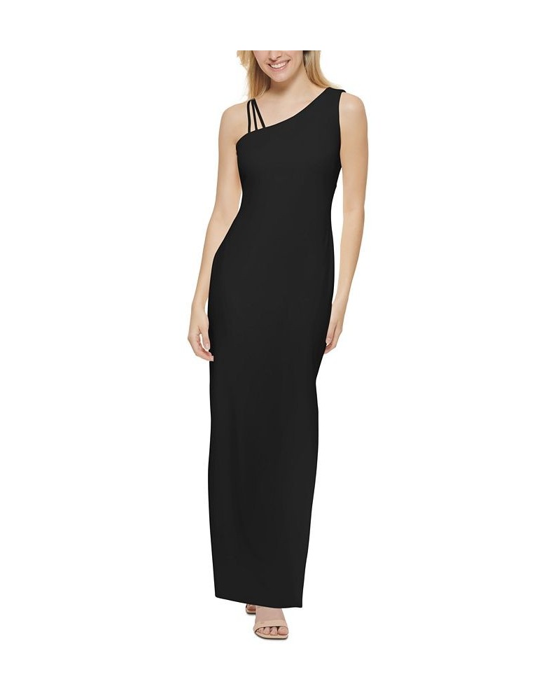 One-Shoulder Gown Black $79.42 Dresses