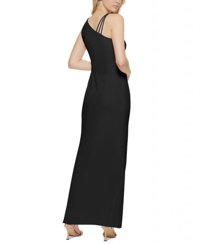 One-Shoulder Gown Black $79.42 Dresses