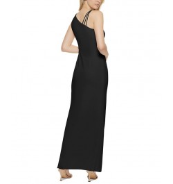 One-Shoulder Gown Black $79.42 Dresses