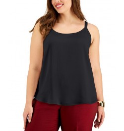 Trendy Plus Size Camisole Black $25.48 Tops