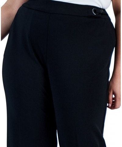 Plus Size Twill Stretch Pull-On Pants Black $43.56 Pants