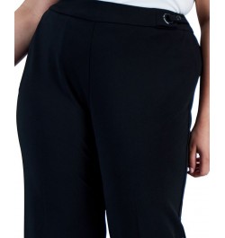 Plus Size Twill Stretch Pull-On Pants Black $43.56 Pants