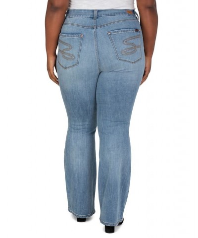 Plus Size Tummyless High Rise Flare Jeans Laguna $49.50 Jeans