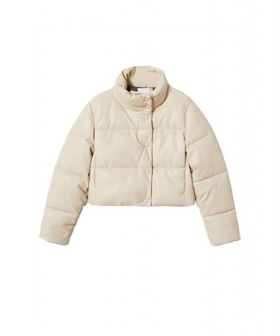 Women's Quilted Skin Style Jacket Ecru $62.40 Coats