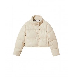 Women's Quilted Skin Style Jacket Ecru $62.40 Coats