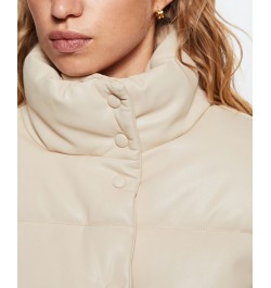 Women's Quilted Skin Style Jacket Ecru $62.40 Coats