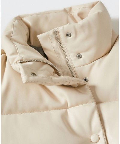 Women's Quilted Skin Style Jacket Ecru $62.40 Coats