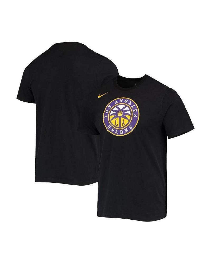 Women's Black Los Angeles Sparks Logo Performance T-shirt Black $23.84 Tops