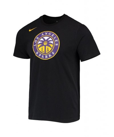 Women's Black Los Angeles Sparks Logo Performance T-shirt Black $23.84 Tops