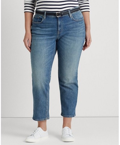 Plus Size Mid Rise Tapered Jeans Rangeland Wash $44.55 Jeans