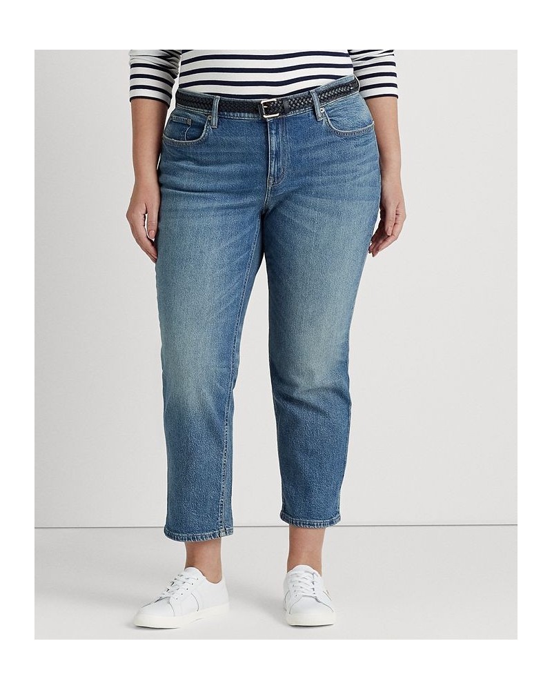 Plus Size Mid Rise Tapered Jeans Rangeland Wash $44.55 Jeans