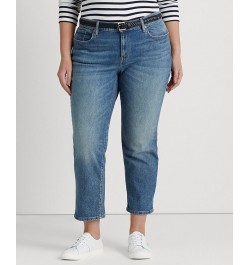 Plus Size Mid Rise Tapered Jeans Rangeland Wash $44.55 Jeans