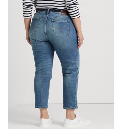 Plus Size Mid Rise Tapered Jeans Rangeland Wash $44.55 Jeans