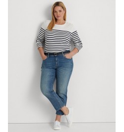 Plus Size Mid Rise Tapered Jeans Rangeland Wash $44.55 Jeans