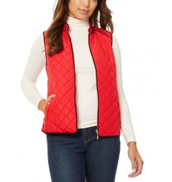 Women's Quilted Zip Front Vest Jacket Rouge, Jones Black $26.83 Jackets