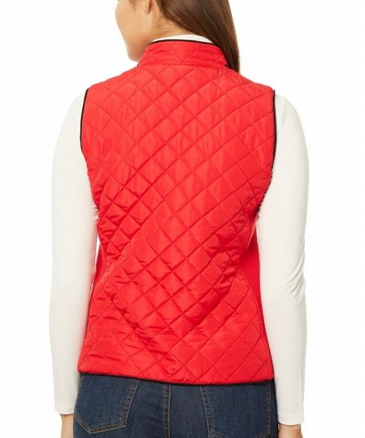 Women's Quilted Zip Front Vest Jacket Rouge, Jones Black $26.83 Jackets