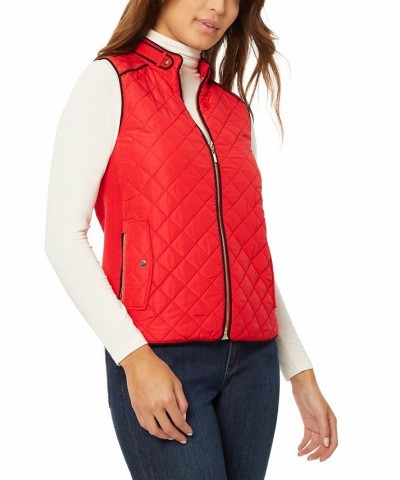 Women's Quilted Zip Front Vest Jacket Rouge, Jones Black $26.83 Jackets