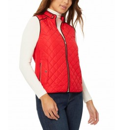 Women's Quilted Zip Front Vest Jacket Rouge, Jones Black $26.83 Jackets