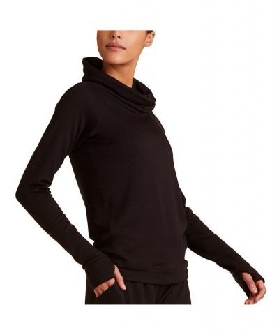 Adult Women Fleece Pullover Sweatshirt Black $60.48 Sweatshirts