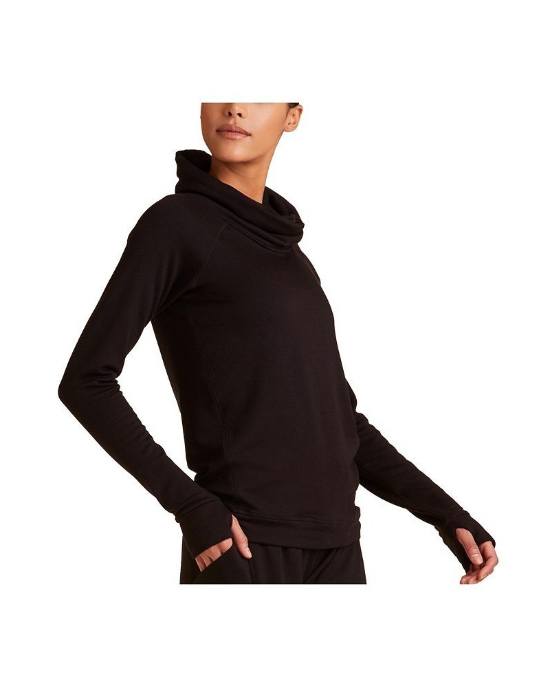 Adult Women Fleece Pullover Sweatshirt Black $60.48 Sweatshirts