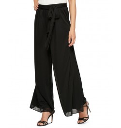 Sash-Belt Wide-Leg Pants Regular & Petite Sizes Black $51.30 Pants