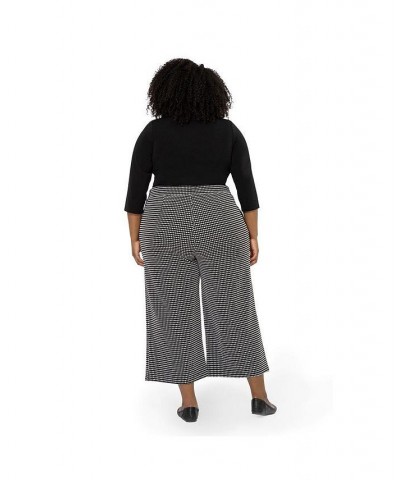 Womens Plus Size Judy Wide Leg Cropped Culotte (Curve) Garden Gate Jacquard $46.44 Pants