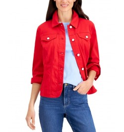 Petite Denim Jacket Red Barn $24.88 Jackets