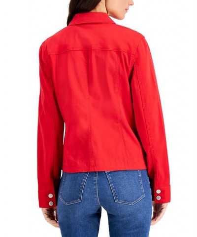 Petite Denim Jacket Red Barn $24.88 Jackets