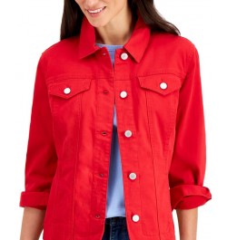 Petite Denim Jacket Red Barn $24.88 Jackets