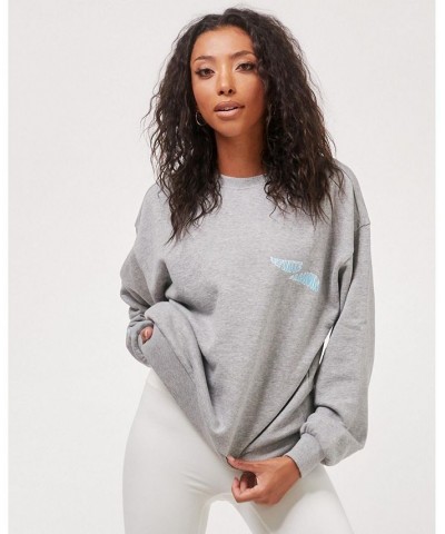 Infinite Passions FT Sweatshirt for Women Gray $32.55 Sweatshirts