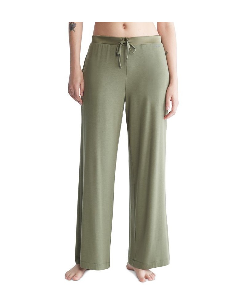 Satin-Trim Lounge Pants QS6527 Tan/Beige $27.49 Sleepwear