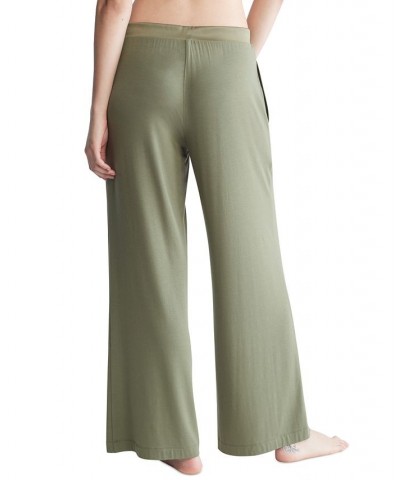 Satin-Trim Lounge Pants QS6527 Tan/Beige $27.49 Sleepwear