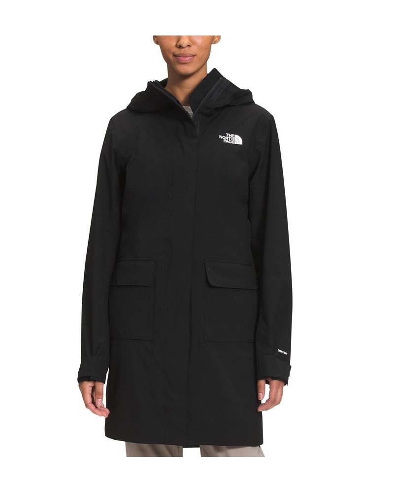 Women's City Breeze Rain Parka Coat Black $79.80 Jackets